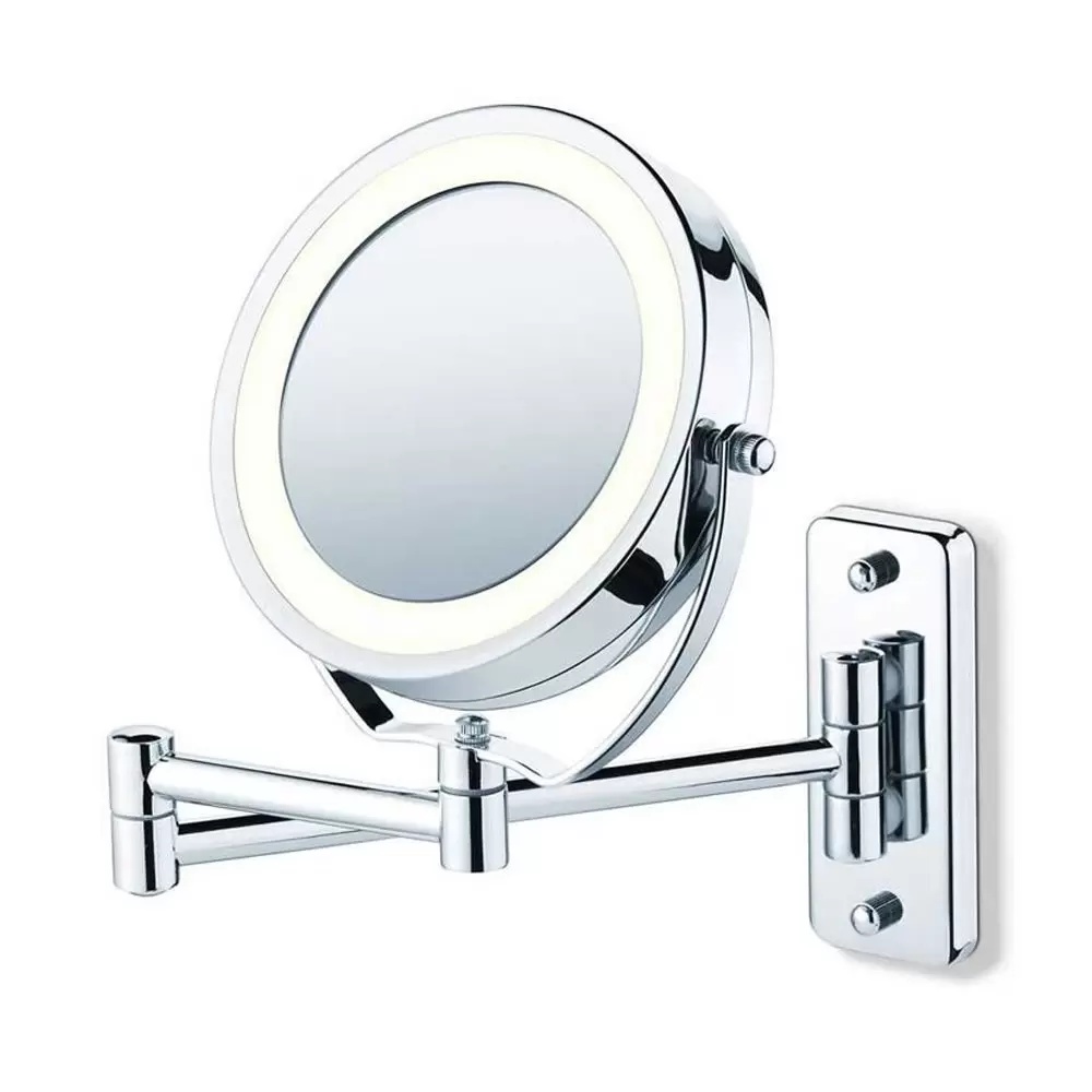 Espelho Para Maquiagem De Mesa Grande Dupla Face 5x Aumento / ESP-031 -  Pink Glamour Brasil