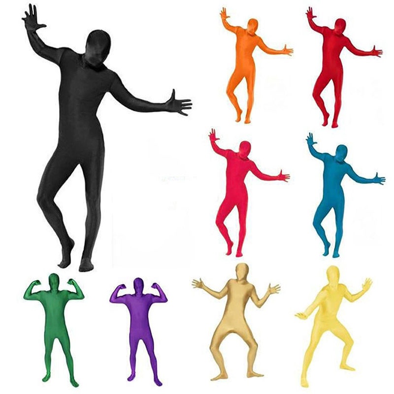 Full Body Skin Suit Catsuit Halloween Party Zentai Costumes Unisex Party Jumpsuit Shopee Brasil 4185