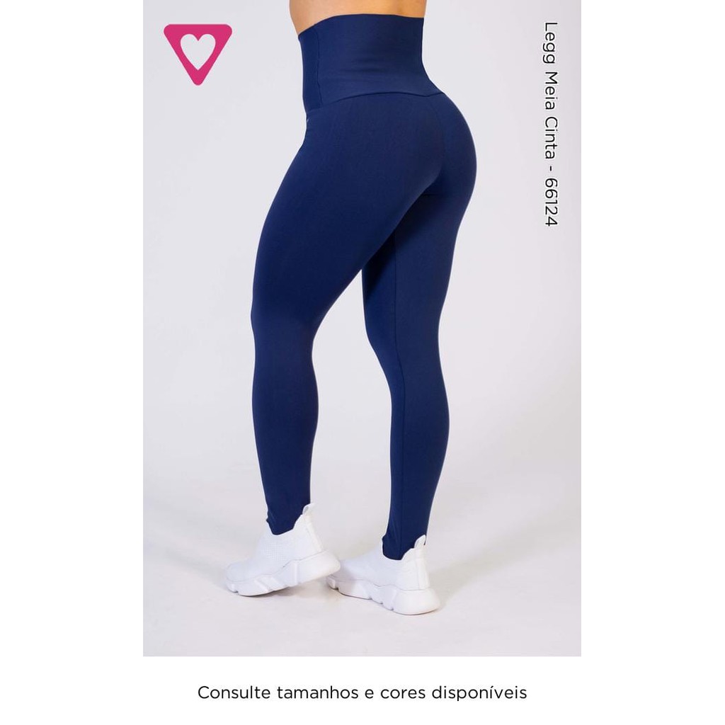 Legging Meia Cinta com Bolso