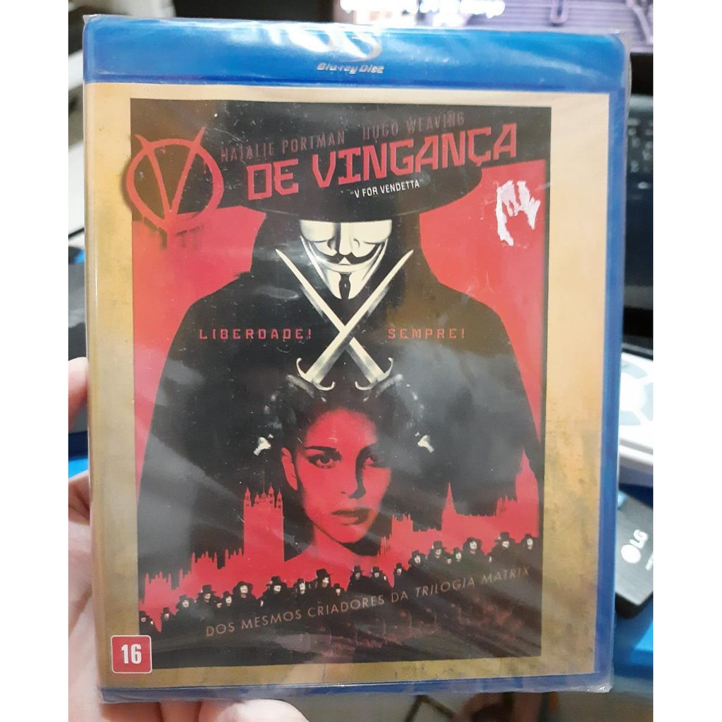 Bluray Filme V de Vingança (Lacrado)(LEIA A DESCRIÇÃO) * Ficção