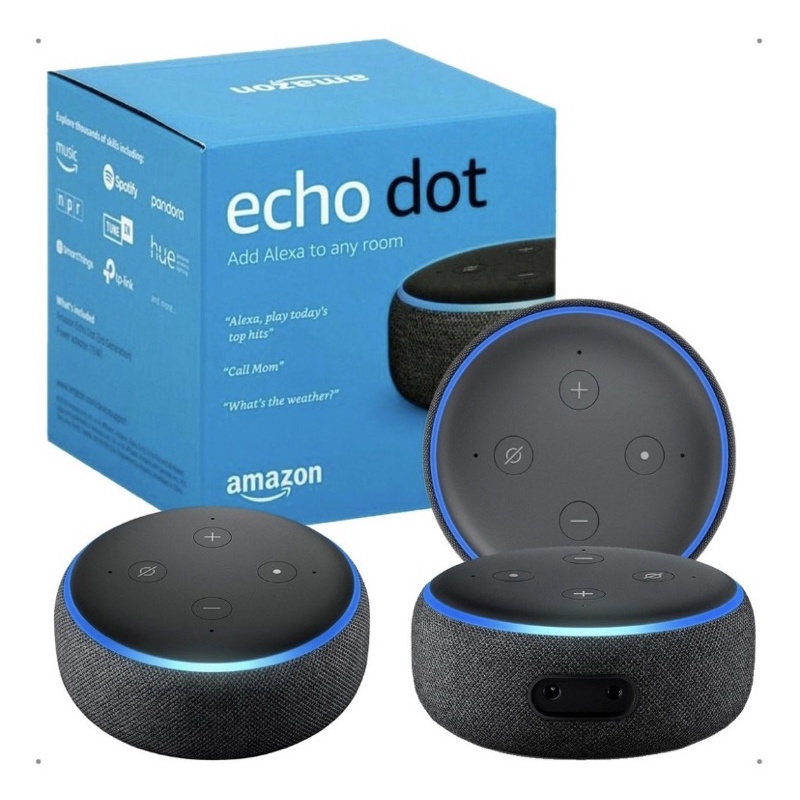 Echo Dot 3rd Gen com asistente virtual Alexa heather gray