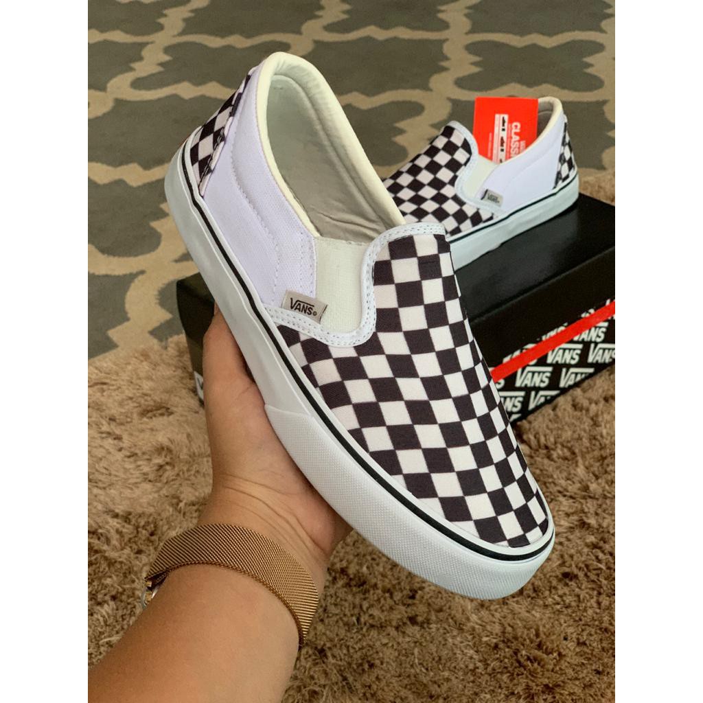 Vans best sale slip xadrez