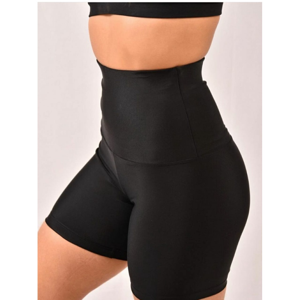 Bermuda Cinta Zero Barriga Abdominal Alta Compressão Feminina Slim