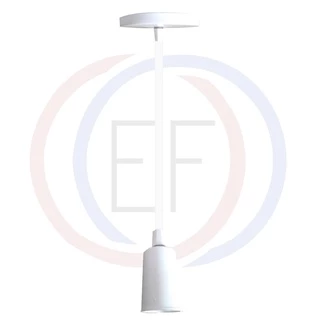 Pendente Simples Branco com cabo pp de 1 metro