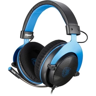Fone de ouvido Headset Gamer Sades Mpower Multiplataforma Azul