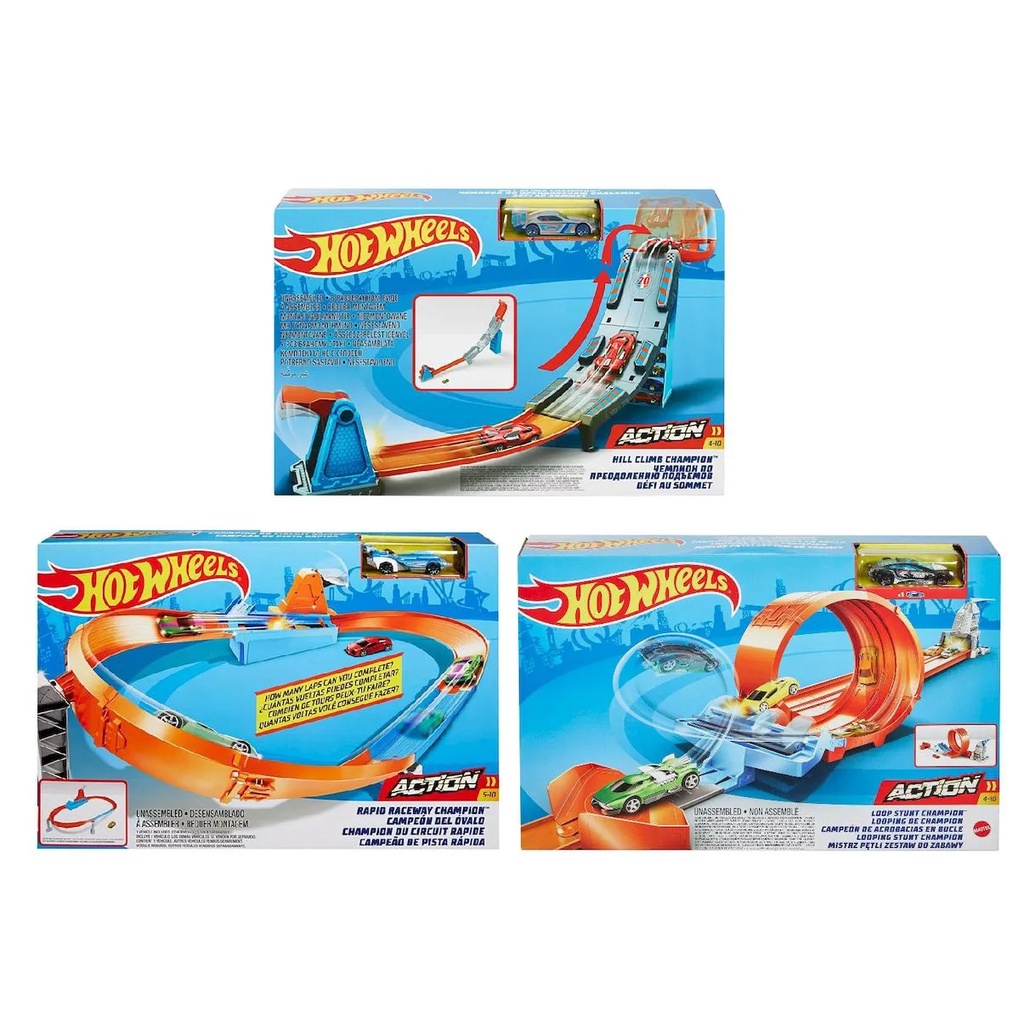 Pista Hot Wheels Looping Carrinho Action Multi Loop Race-Off