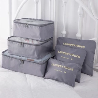 Kit 6 Necesser organizadora de mala de viagem