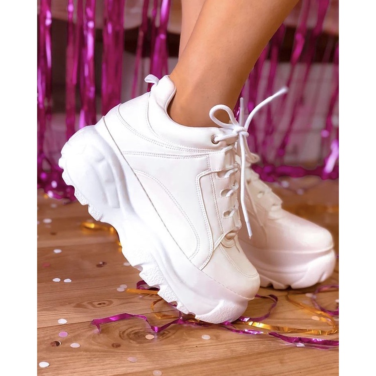 Tênis Feminino Branco Casual Chunky Sneaker Original Buffalo