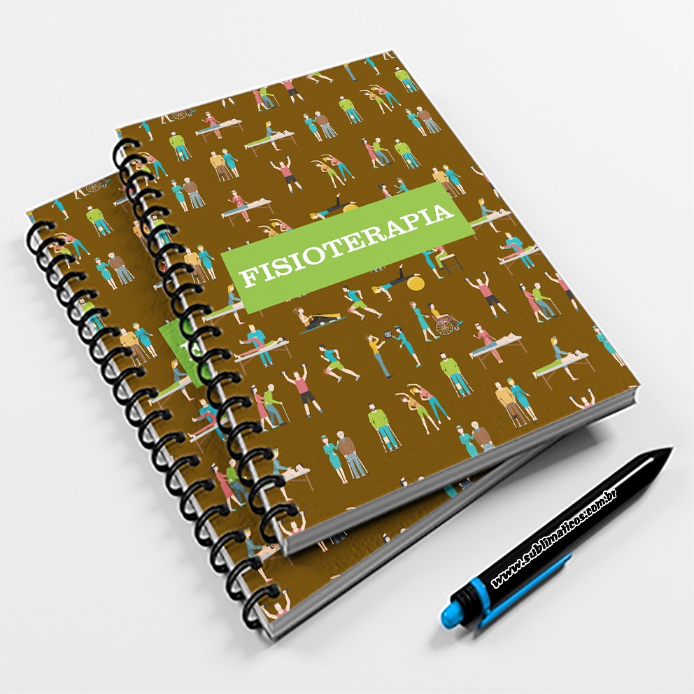 Caderno Universitário 96fls Fisioterapia | Shopee Brasil