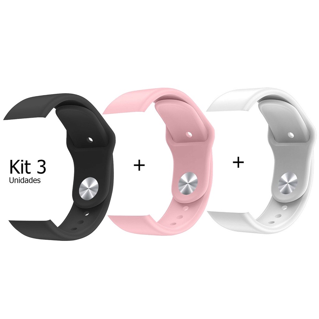 Kit Pulseiras Silicone Para Rel Gio Inteligente Smartwatch D Y