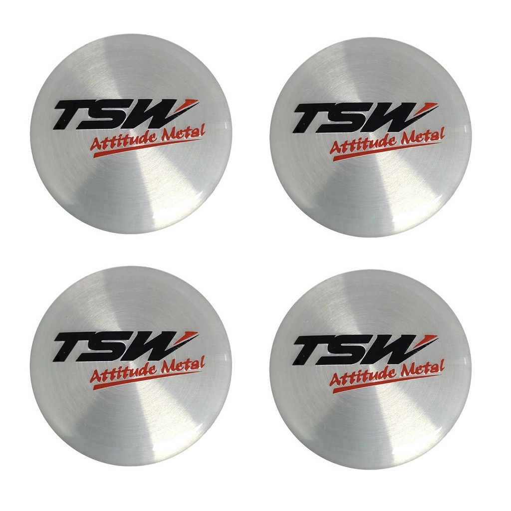 Jogo 4 Emblema Logo Adesivo Centro de Roda TSW 65mm | Shopee Brasil