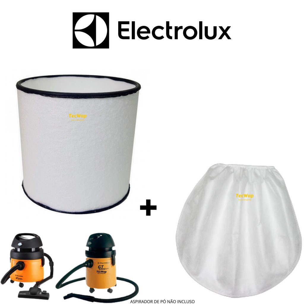 Kit Filtro Permanente + Tnt Touca Aspirador Electrolux Gt3000