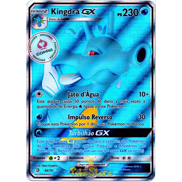 Pokémon Tcg: Kingdra Gx (18/70) - Sm7.5 Dragões Soberanos em Promoção na  Americanas