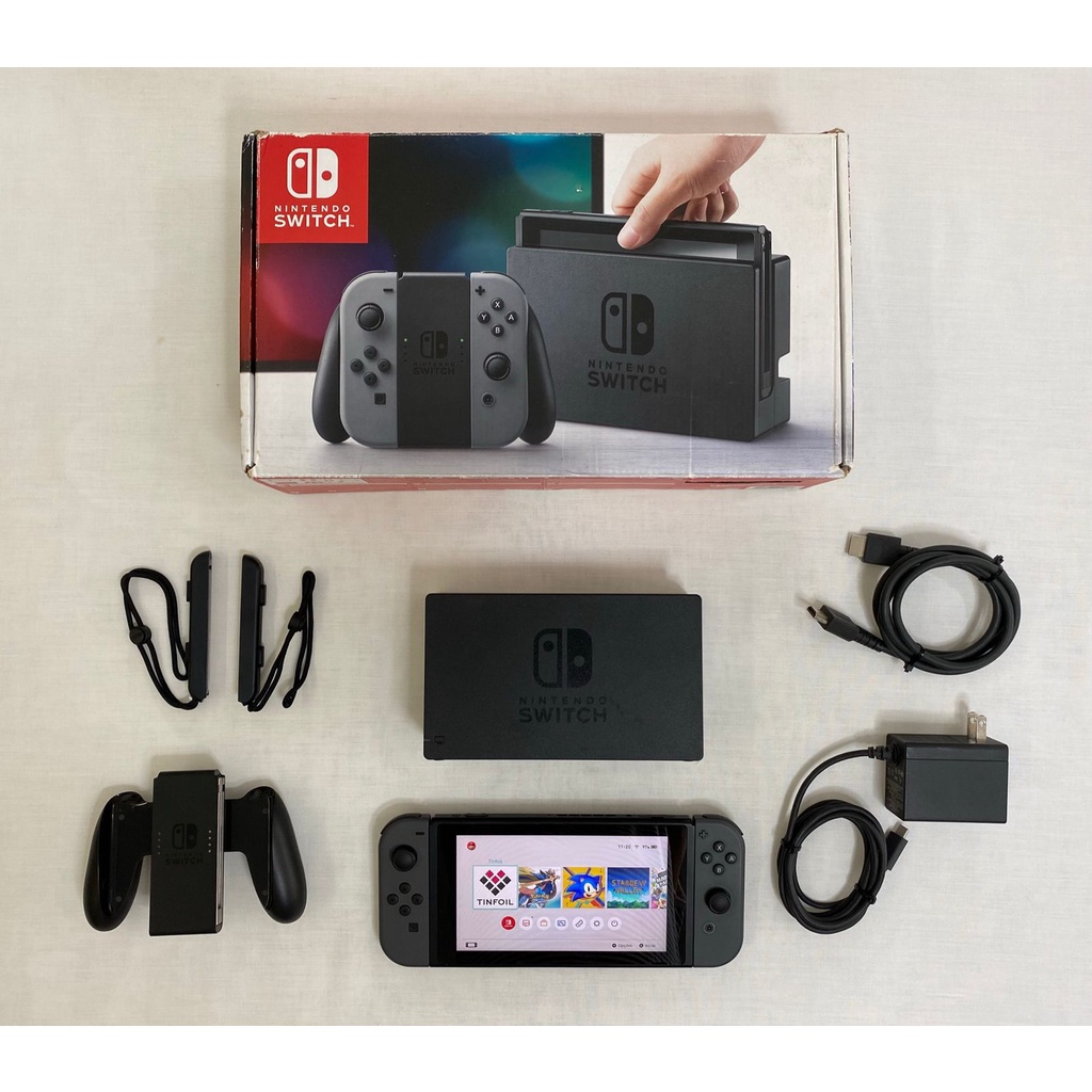 Nintendo Switch V1 Desbloqueado com cartão de memória 64GB