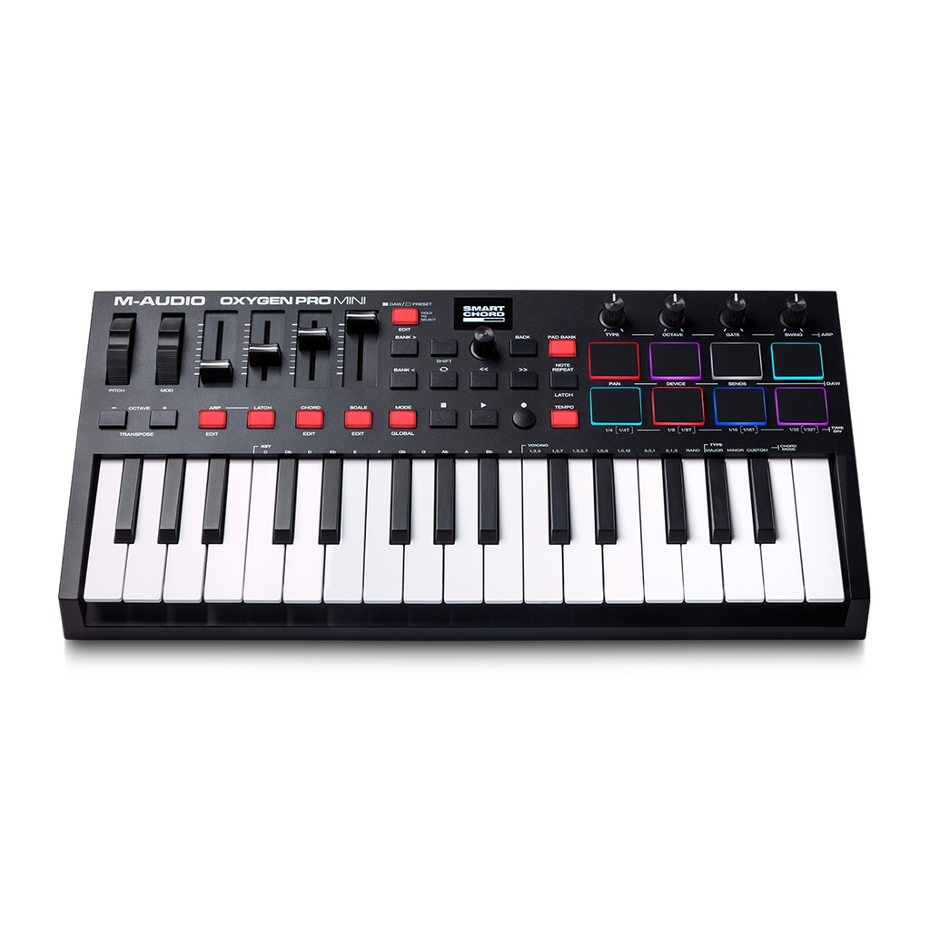 Controlador de teclado MIDI USB M-Audio Oxygen Pro Mini 32 mini