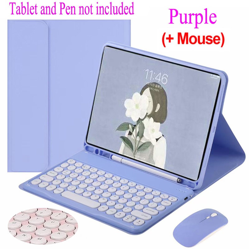 Sem Fio Teclado Capa por Samsung Galaxy Tab S6 Lite 10.4 SM-P610