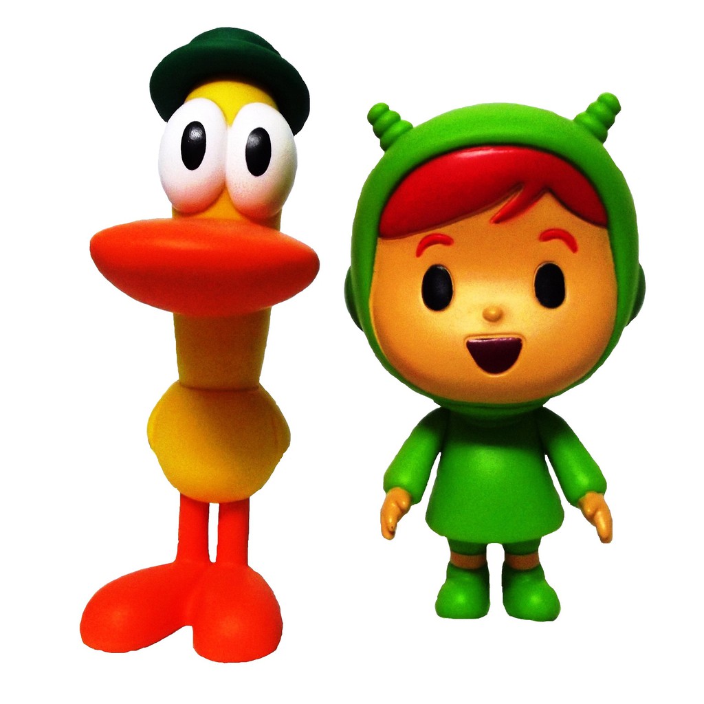 Pato E Nina - Bonecos De Vinil Da Turma Do Pocoyo | Shopee Brasil