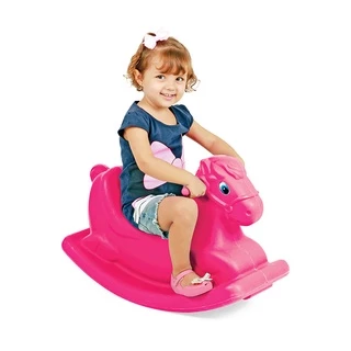 Gangorra Infantil Huppa Huppa Cavalinho Rosa Balanco - Homeplay