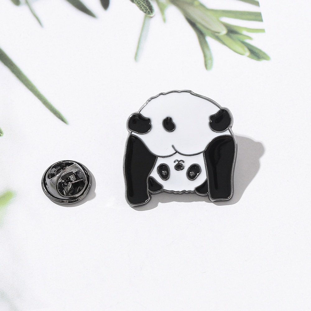 Bonito Dos Desenhos Animados Panda Bundas De Metal Esmalte Pin Denim Camisa  Gola Lapela Pinos Emblemas Broches Para Amigos Caçoa O Presente Animais |  Shopee Brasil