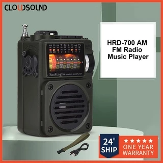 HRD700 Caixa De Som Rádio FM SW WB MP3 Portátil Recarregável