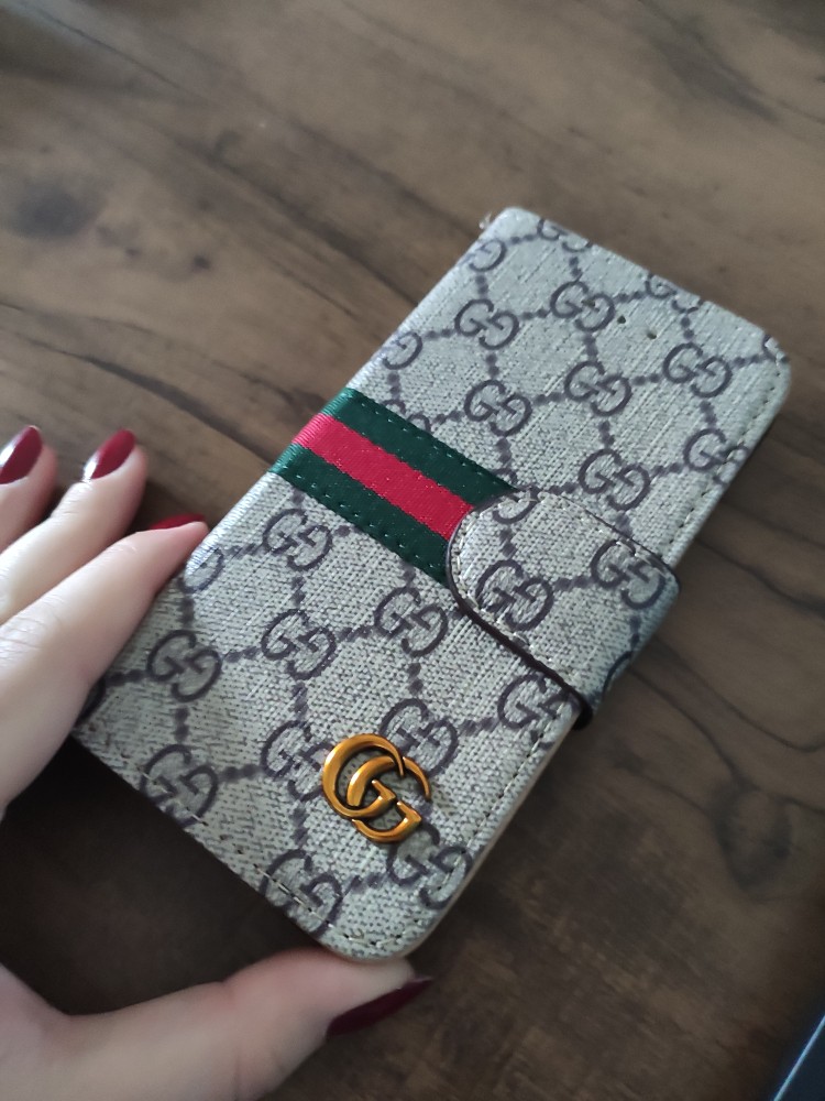 LV Louis Vuitton Gucci Burberry Leder Etui Handytasche Cover Case  Brieftasche für Iphone 6/ 6 plus Geldbörse Seil
