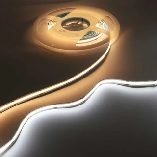 Fita Led 3528 Cob 512 leds/m Flexivel Tira Conduzida Luz Linear 12v 5 metros Alto Brilho Espelho Decoração Sanca Perfil Branco Frio ou Branco Quente
