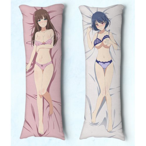 Travesseiro de Abracar Body Pillow Dakimakura Tam 90X30 Domestic Girlfriend Hina e Rui Tachibana Shopee Brasil