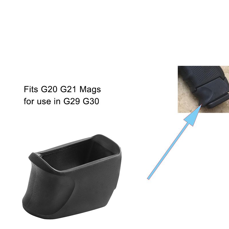 Pachmayr Magazine Sleeve For Glock 29/30 – Use Glock 20/21 Mags – Polymer Black