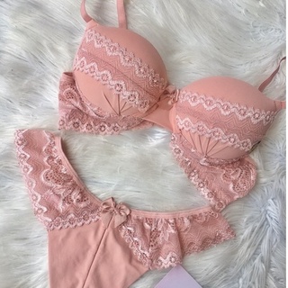 Conjunto Calcinha e Sutiã de Tule e Renda, Sutiã com aro, sem bojo  (Lingerie Transparente Sensual)