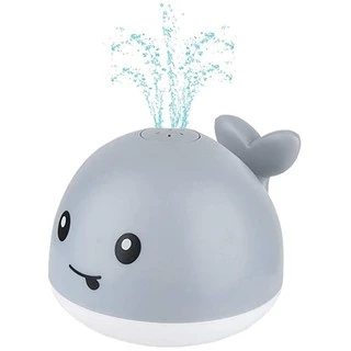 Baby Light Up Bath Tub Whale Water Sprinkler Pool for Toddlers Infants