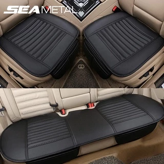 SEAMETAL- Capa De Assento Dianteiro Traseiro De Couro Sintético Respirável Universal Para Carro