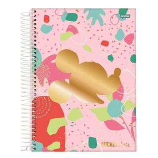 Caderno Universitário - Mickey Arts - 1 matéria 80 páginas 200mm x 275 mm - Jandaia