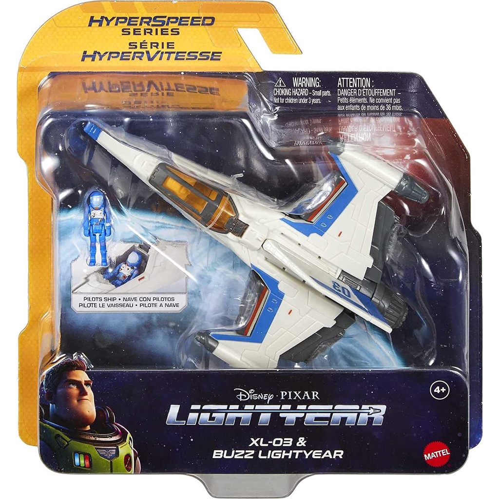LIGHTYEAR Buzz & XL-03 Raumschiff Spielzeug – Ca. 15 Cm, Mit Buzz Lightyear Figur, Ab 4 Jahren