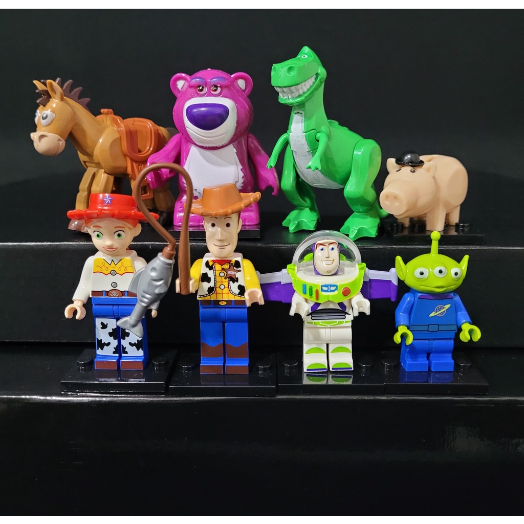 Miniaturas Toy Story - woody, buzz, jessie blocos de montar | Shopee Brasil