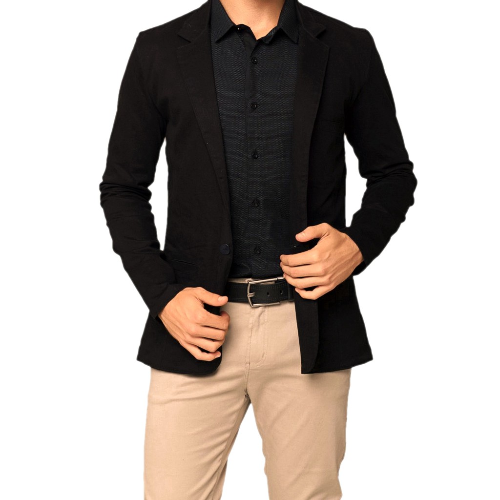 Blazer Masculino De Algodão Moderno E Casual