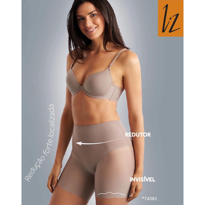 Bermuda Longa Invisible Estética Liz Shapewear (54592) Microfibra 