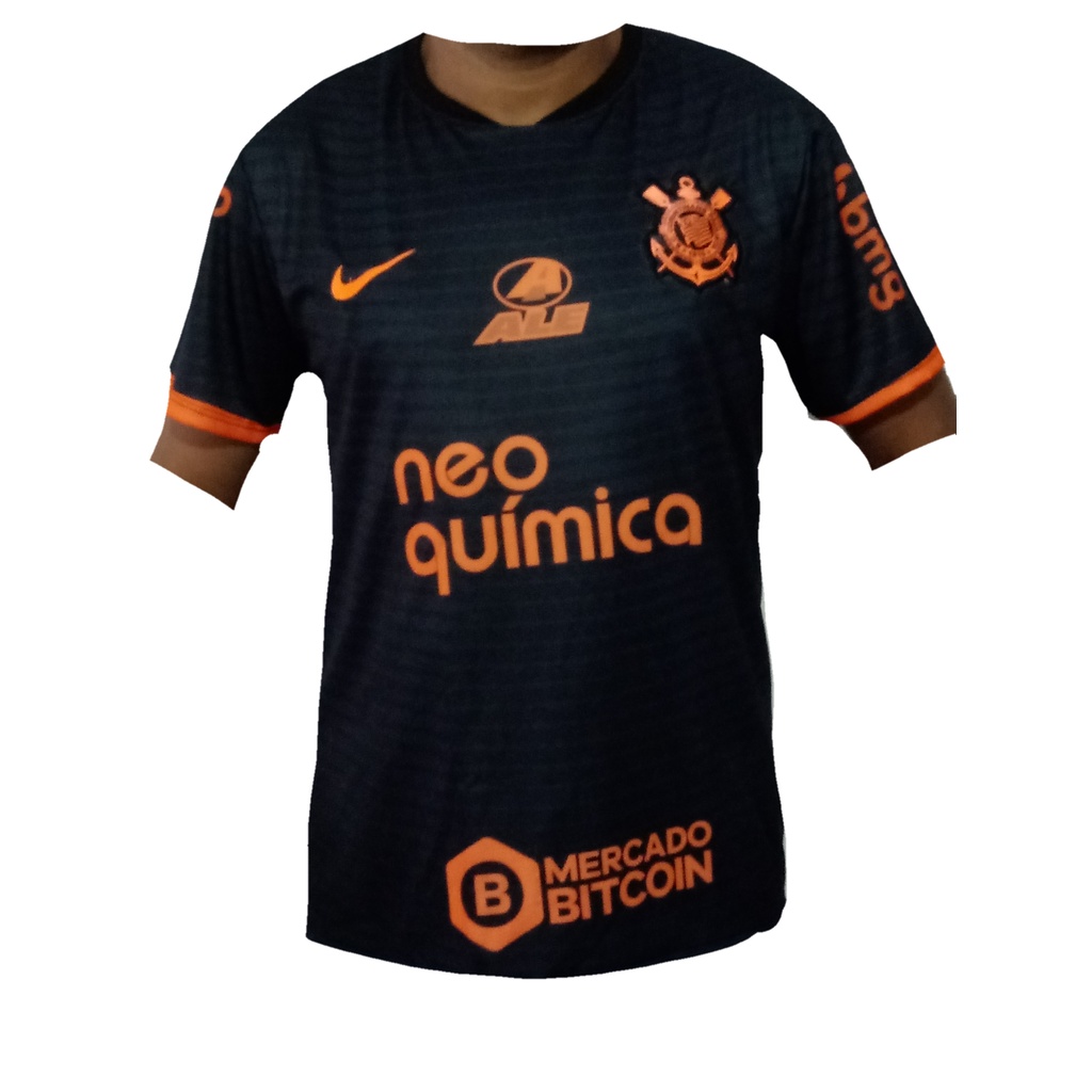 Camisa do corinthians store preta e laranja