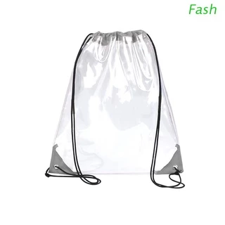 Fash Mochila Esportiva Transparente Com Cordão Para Academia/Escola