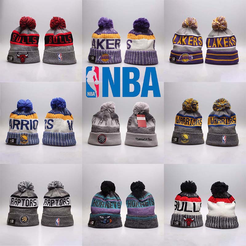 NBA Lakers Gorros Cap Casual Manter Aquecido Chapéu De Malha Unisex Chapéus De Moda De Rua Quente Hairball Folgado Inverno