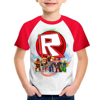 YAYA * T-Shirt De Jogo Roblox Infantil Roupas De Desenho Animado