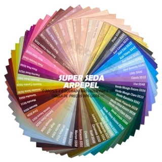 Papel Super Seda Arpepel Novo - Cores De "o" A "s"