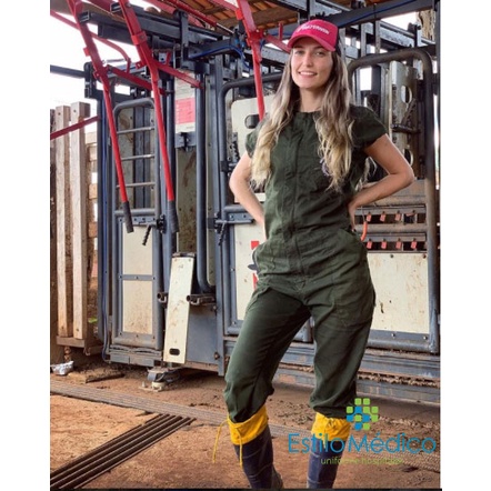 Macacão De Campo Veterinario PRONTA ENTREGA BORDADO NOME E LOGO