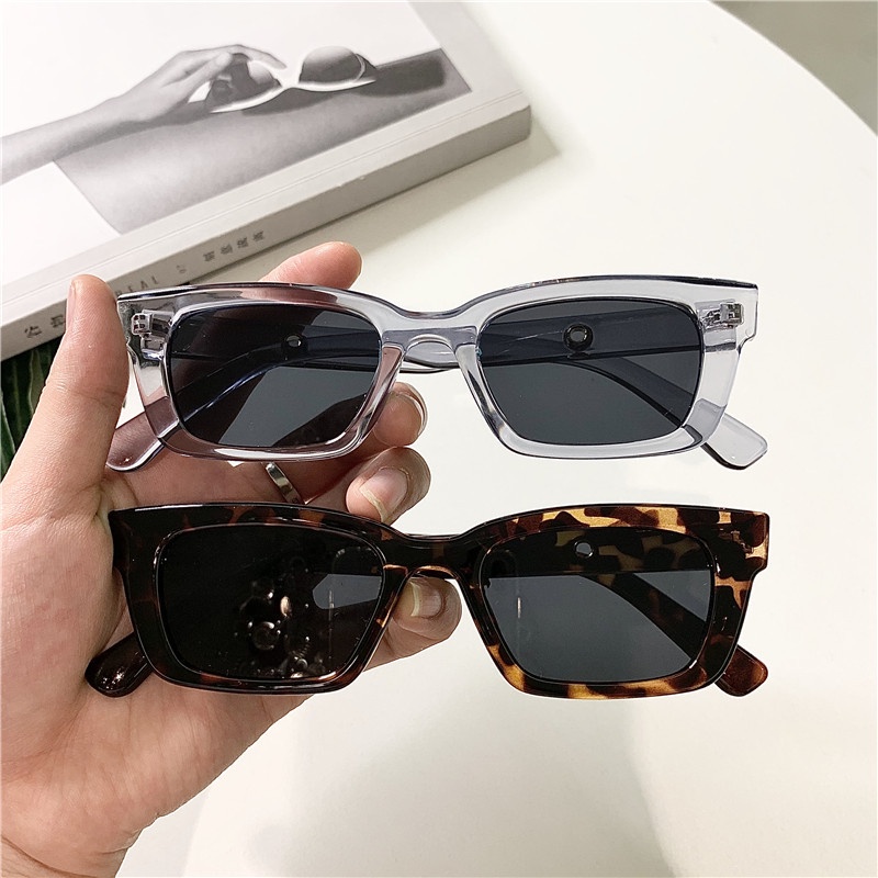 Óculos de sol retângulo estilo vintage para mulheres