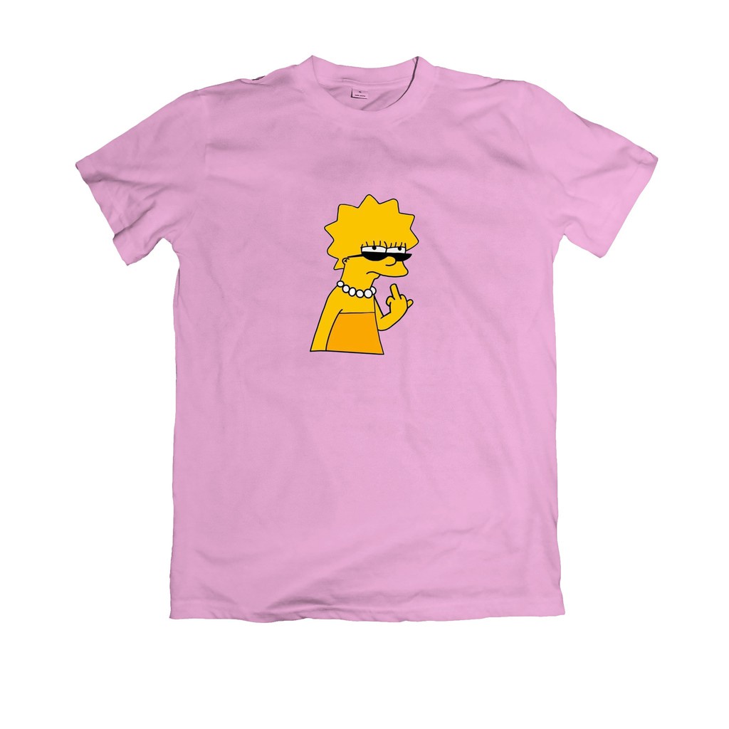 Camisa Baby Look Lisa Simpsons Dedo do Meio Bart Homer Fuck You | Shopee  Brasil