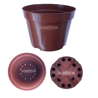 100 Vasos pote 13 para plantas ornamentais violetas suculentas cactos - Marrom