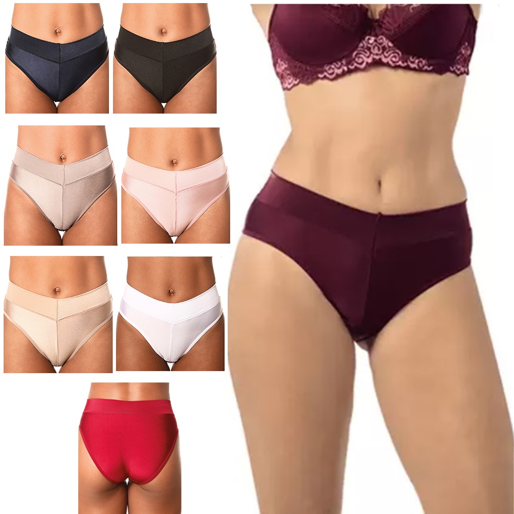 Calcinha Demillus Citara 26065 Cintura Alta Plus Size Classica