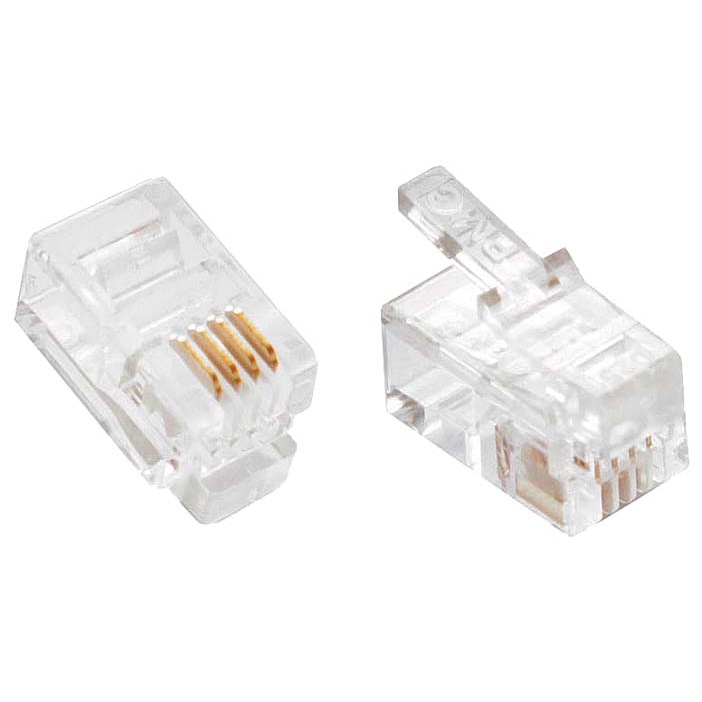 Conector Modular Rj 9 4 x 4 | Shopee Brasil