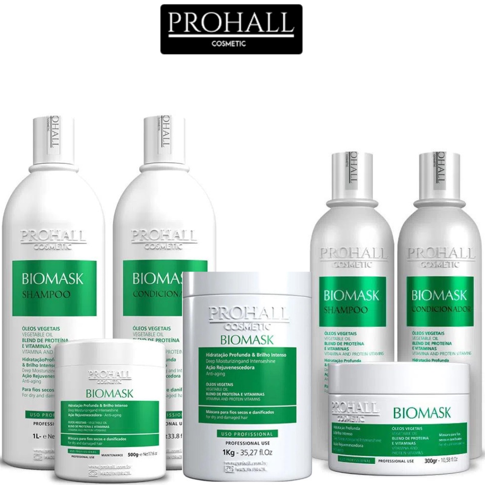 prohall biomask linha ultra hidratante professional | Shopee Brasil