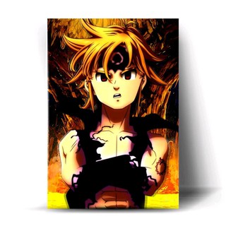 Quadro Decorativo Animes Nanatsu No Taizai 03 20x30cm