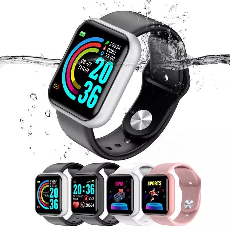Smartwatch y68 d20 Relógio digital Esportivo Inteligente bluetooth À Prova D'água Bracelete